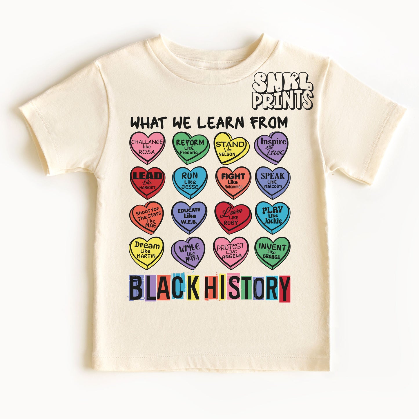 What We Learn From Black History T-Shirt - Inspirational Civil Rights Leaders