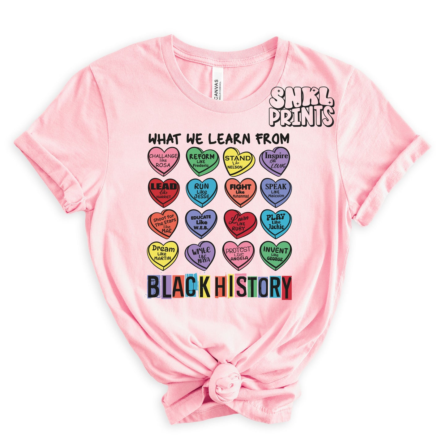 What We Learn From Black History T-Shirt - Inspirational Civil Rights Leaders