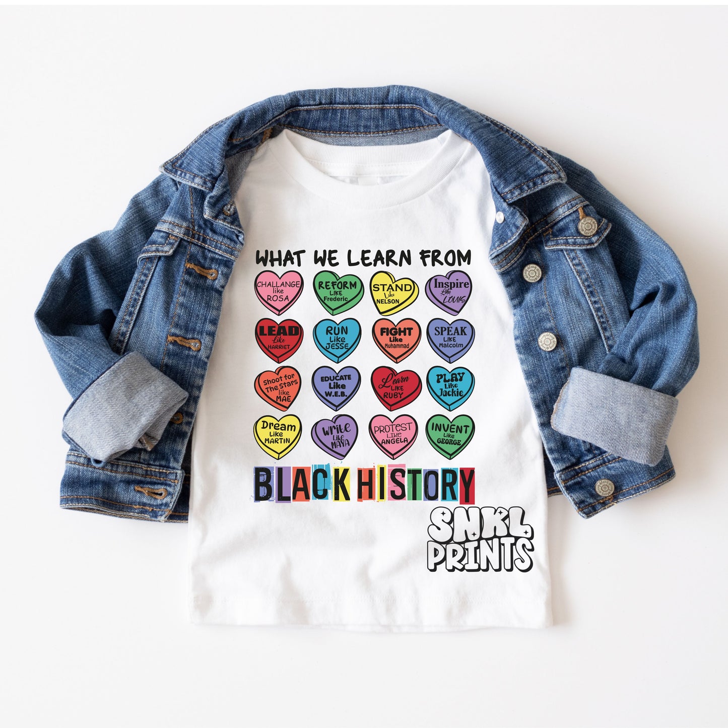 What We Learn From Black History T-Shirt - Inspirational Civil Rights Leaders