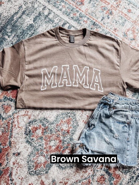 Varsity Mama Arched T-Shirt (Discount codes not allowed)