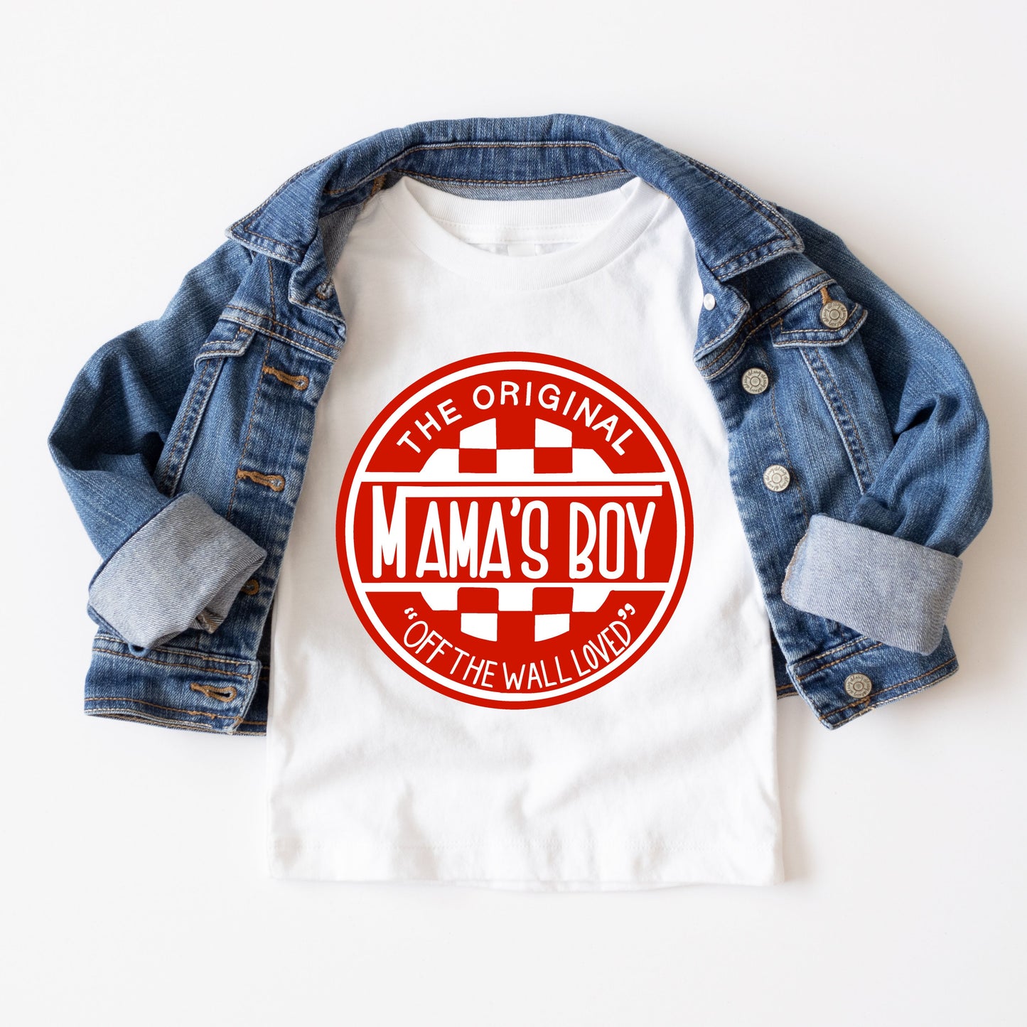 The Original Mama's Boy Valentine’s Day T-Shirt – Bella Canvas Soft Tee for Kids & Adults – Cute Unisex Valentine Shirt