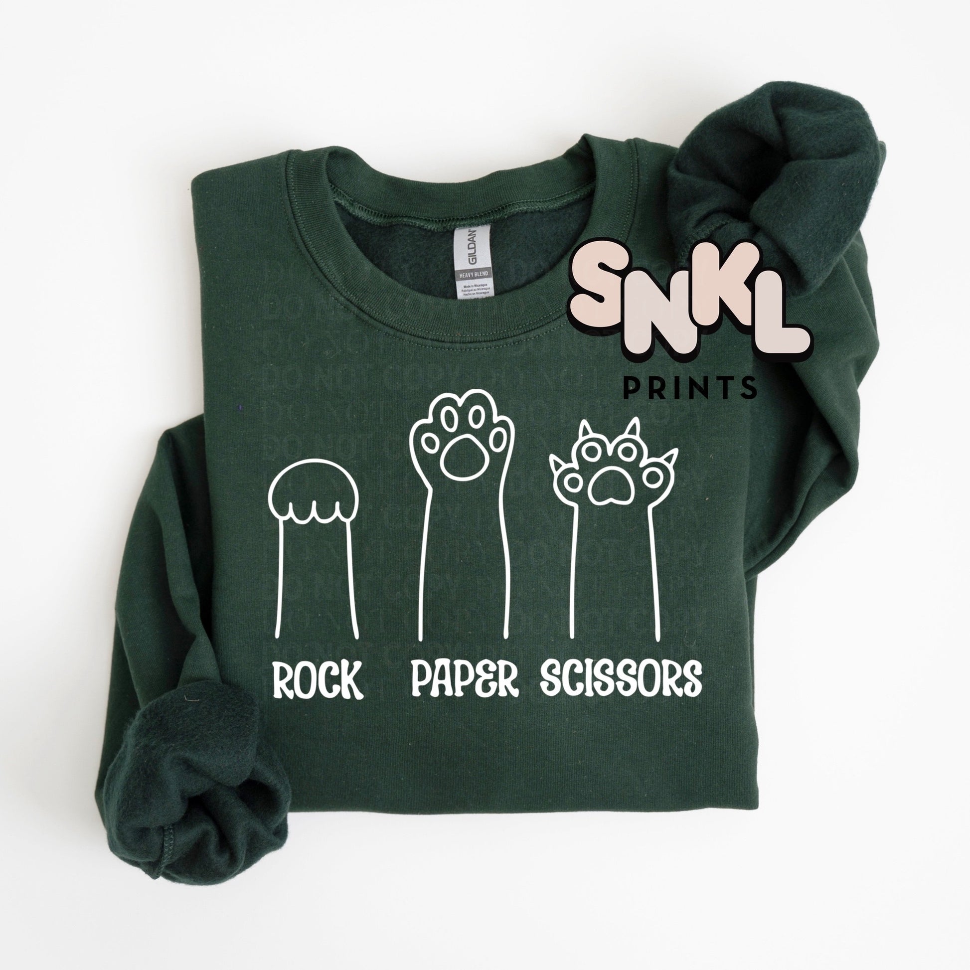 Rock Paper Scissors Cat | Adult - SNKL Prints