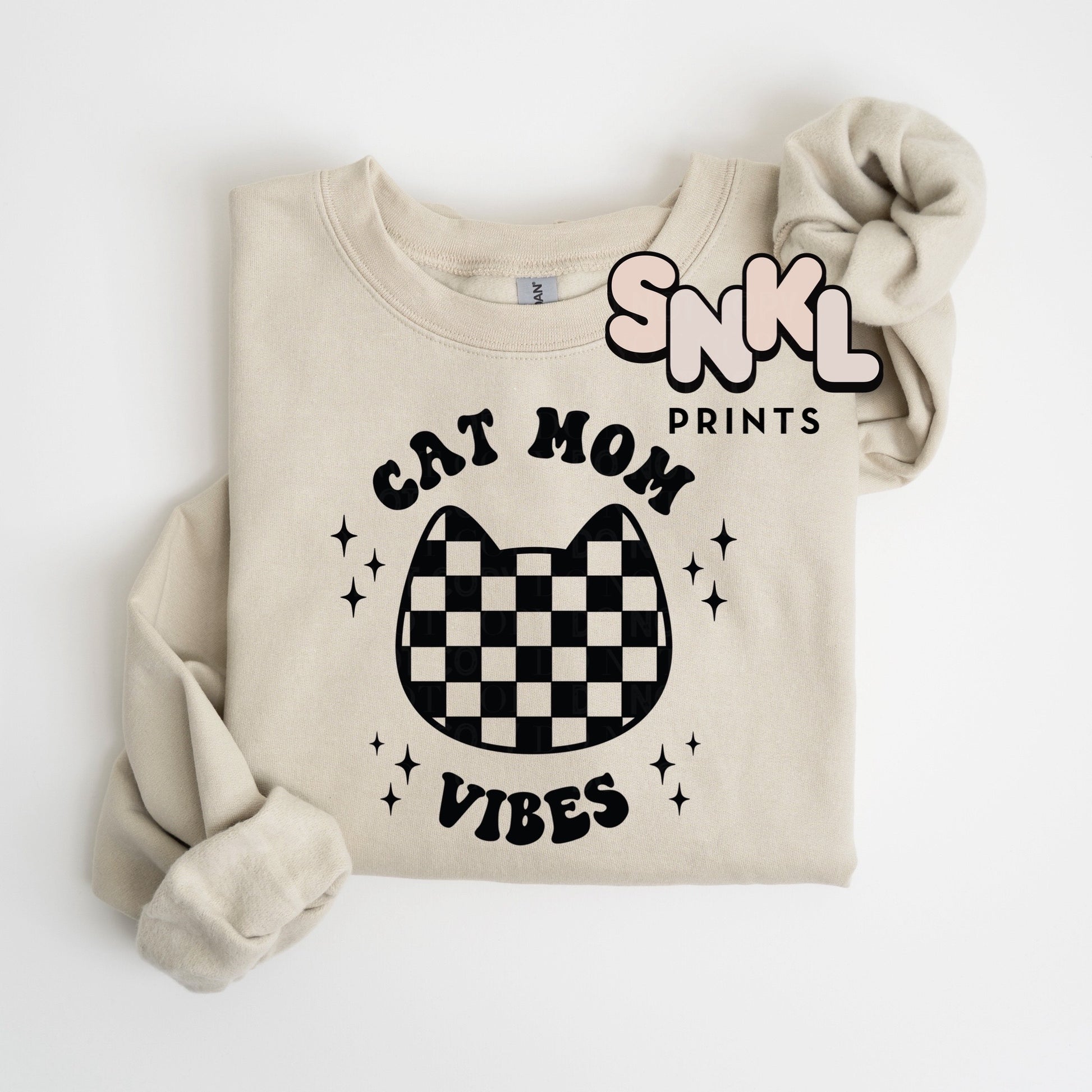 Cat Mom Vibes | Adult - SNKL Prints