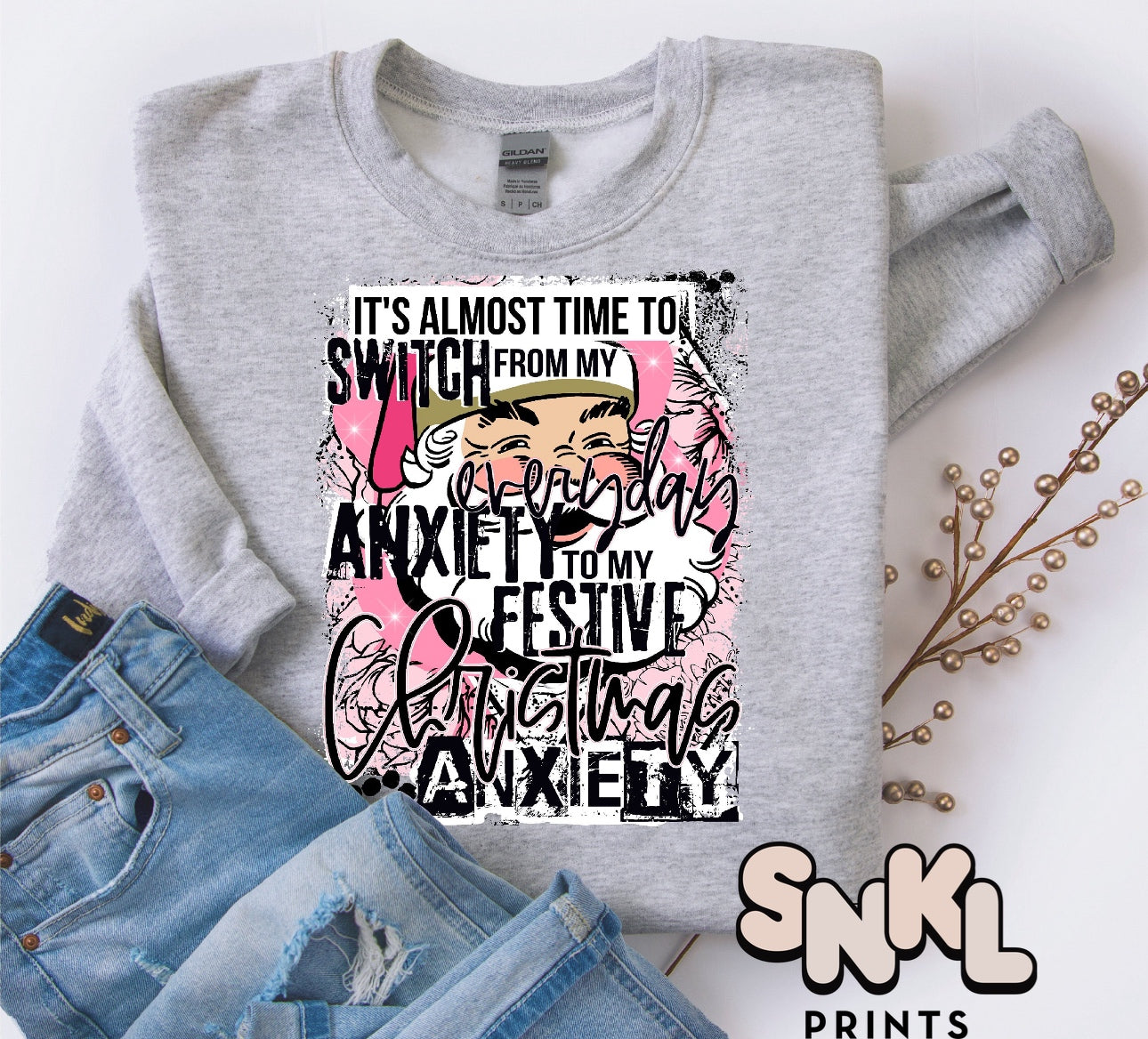 Christmas Anxiety | Adult - SNKL Prints