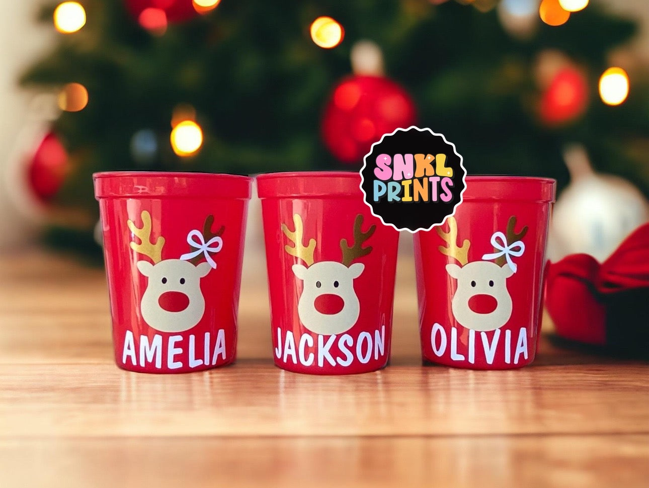 Kids 16oz Christmas Cups