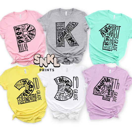 Back To School - Grade Level Shirts | Kids