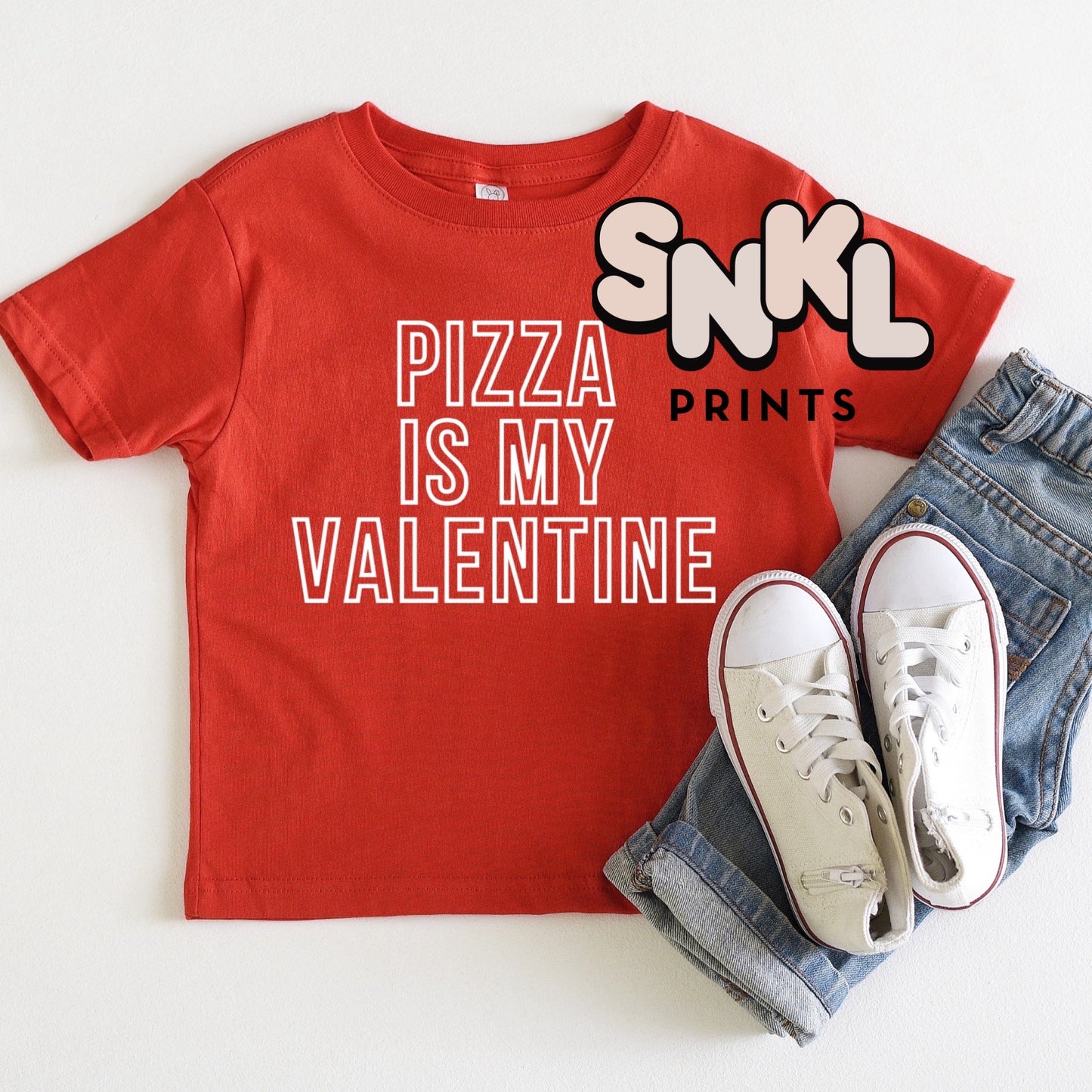 Pizza Is My Valentine Tee | Kids