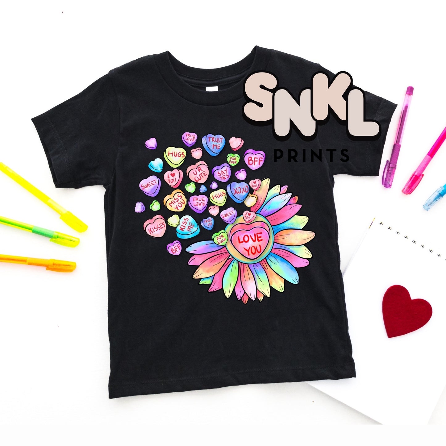 Sunflower Candy Hearts | Kids