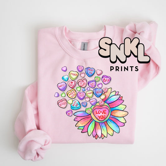 Sunflower Candy Hearts | Adult