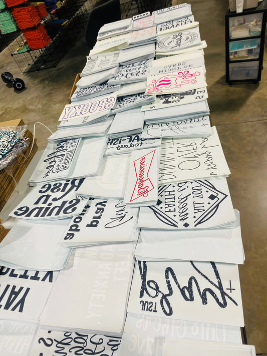 Screen Print Transfer Bundles (MYSTERY PRINTS)