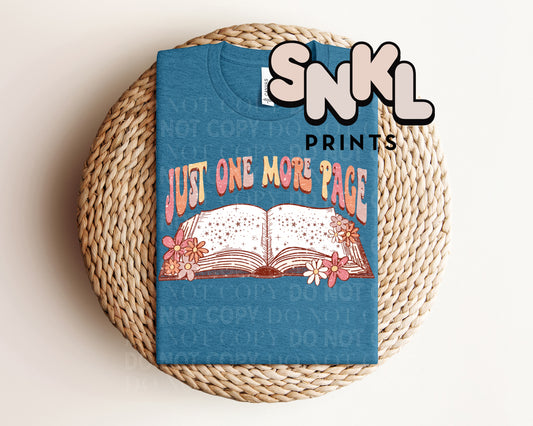 Just One More Page Graphic Tee - SNKL Prints