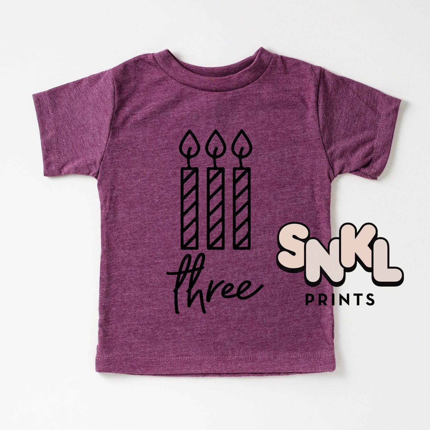 Third Birthday Graphic Tee - SNKL Prints