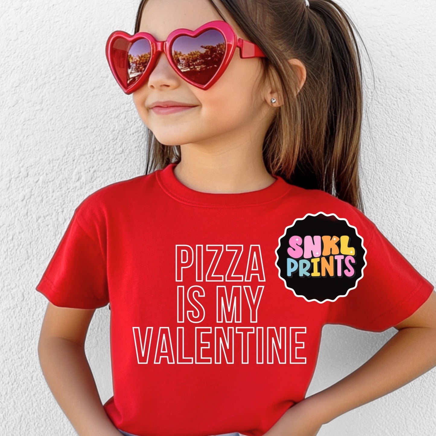 Pizza Is My Valentine Tee | Kids