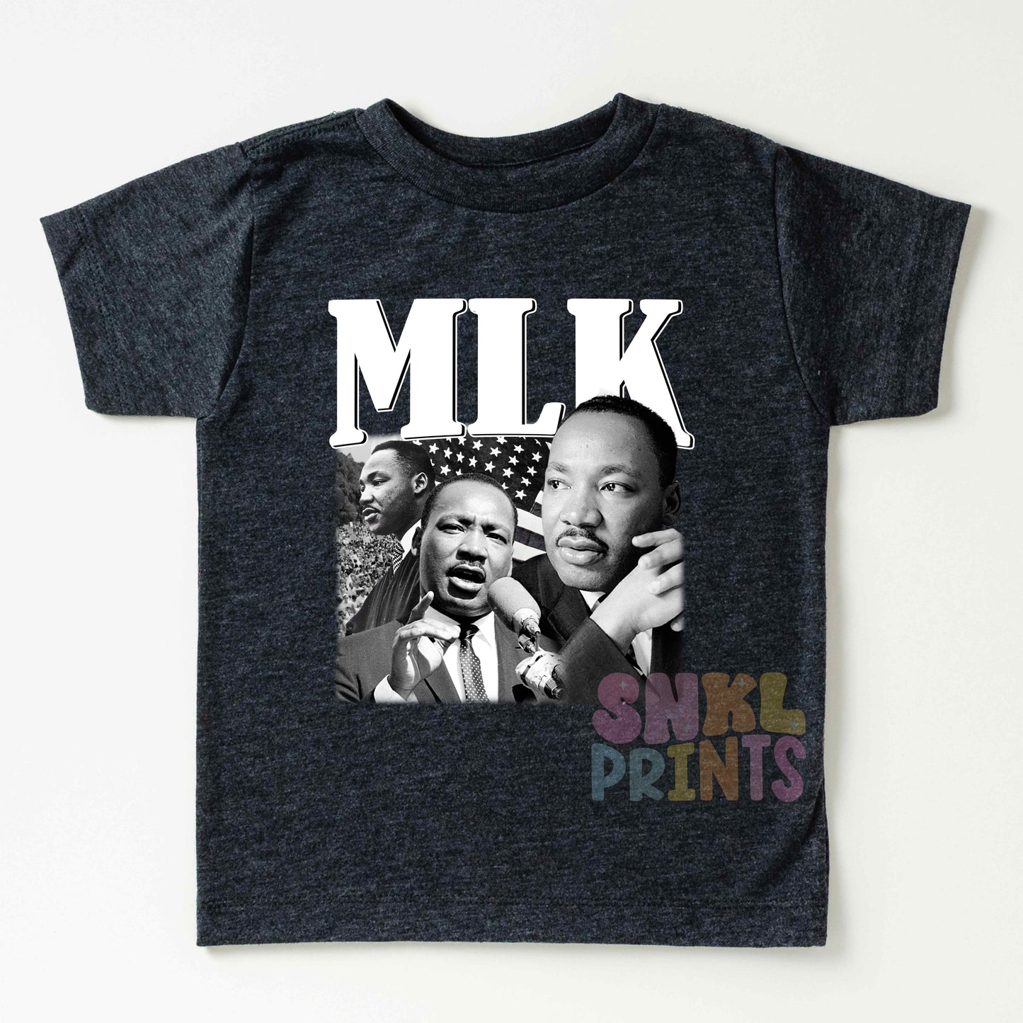 Martin Luther King Jr. Kids T-Shirt - Inspirational Civil Rights Apparel | Black History Month Shirt MLK Quote Tee