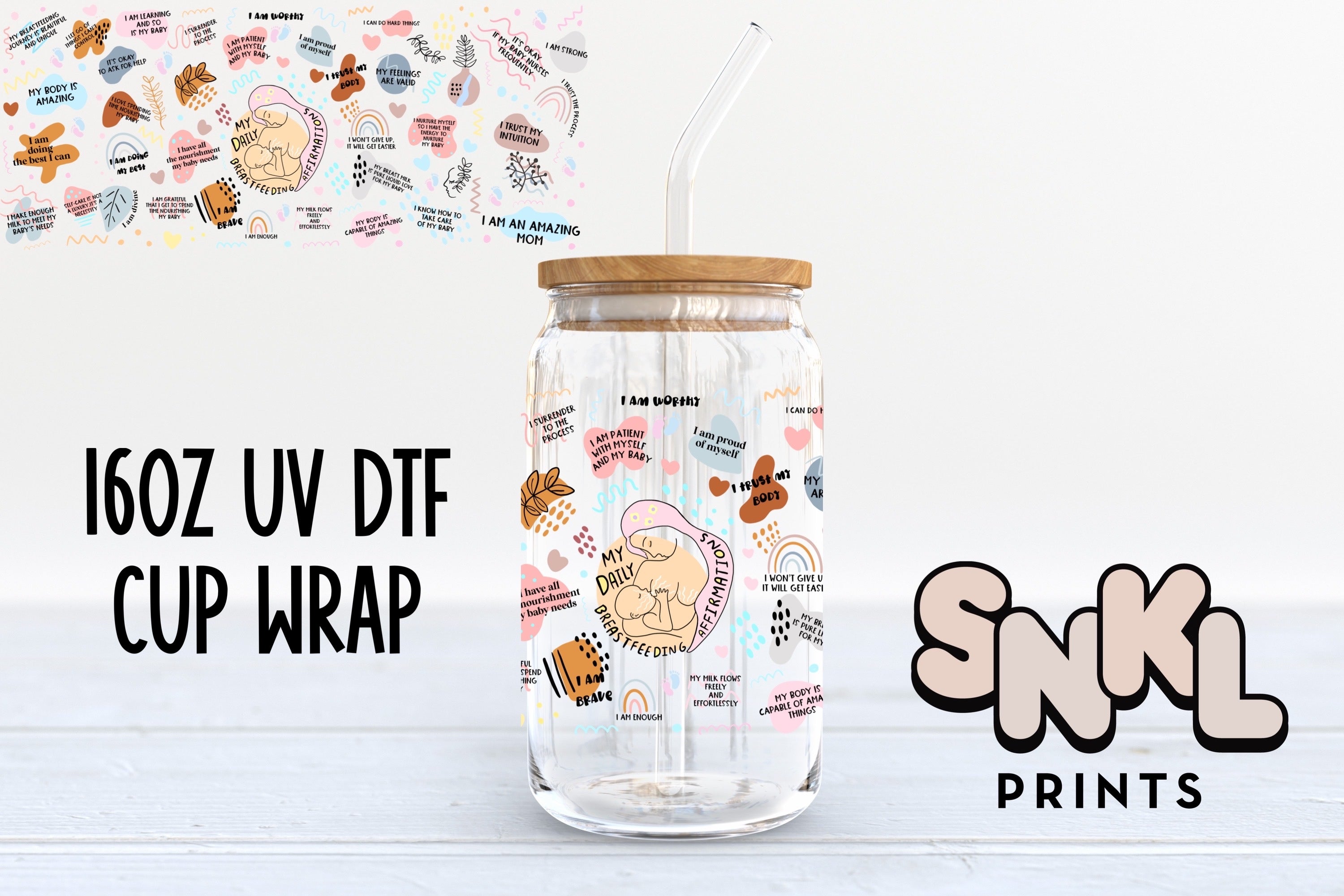 PRE ORDER - Crafty Girl - 16 oz UV DTF Cup Wrap