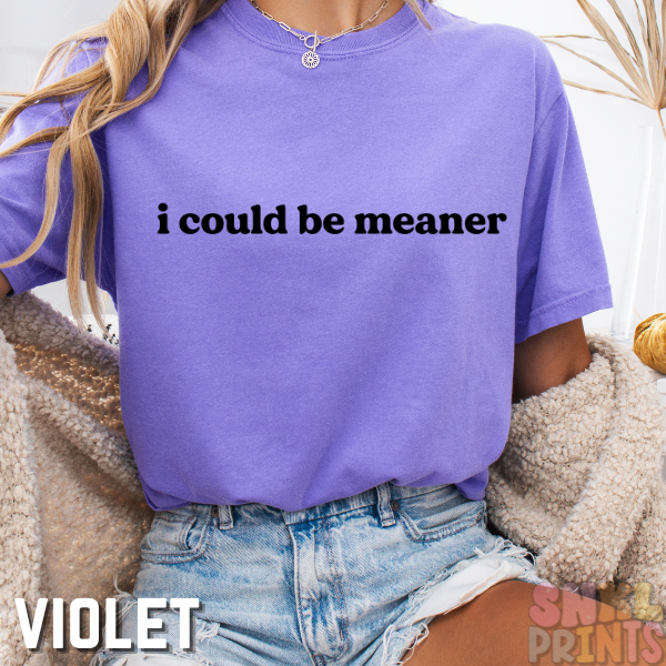 I Could Be Meaner – Comfort Colors Graphic Tee