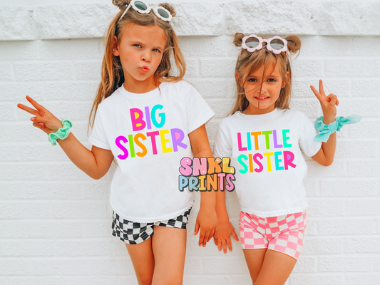 Big Sister Shirt | Siblings Shirt Set | Big Sister Little Sister | Sibling Pregnancy Announcement | Family Baby Announcement | Pregnancy Reveal