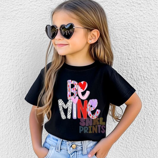 Be Mine Valentine’s Day T-Shirt – Bella Canvas Soft Tee for Kids & Adults – Cute Unisex Valentine Shirt