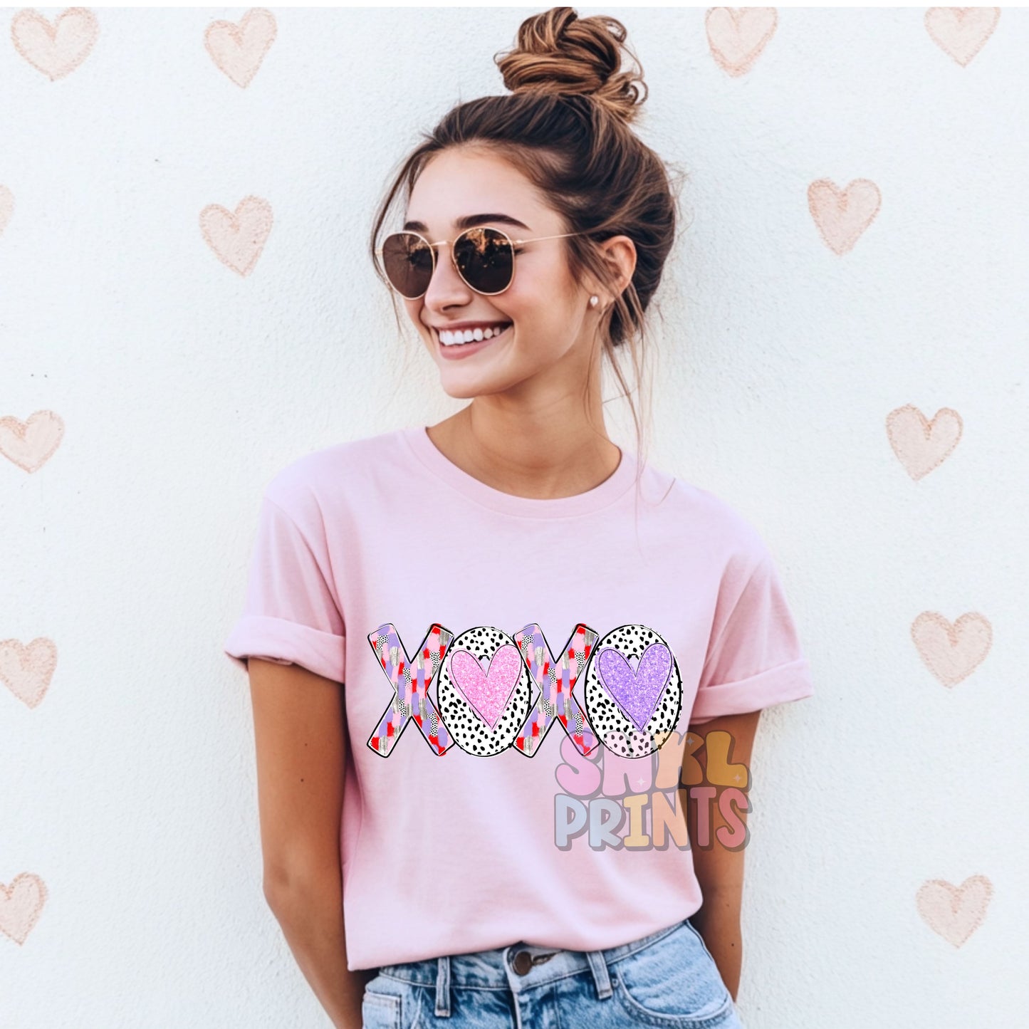 XOXO Valentine’s Day T-Shirt – Bella Canvas Soft Tee for Kids & Adults – Cute Unisex Valentine Shirt