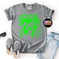 Spooked by 67 (Six Seven) Halloween Shirt – Viral TikTok Gen Z Meme Tee on Comfort Colors