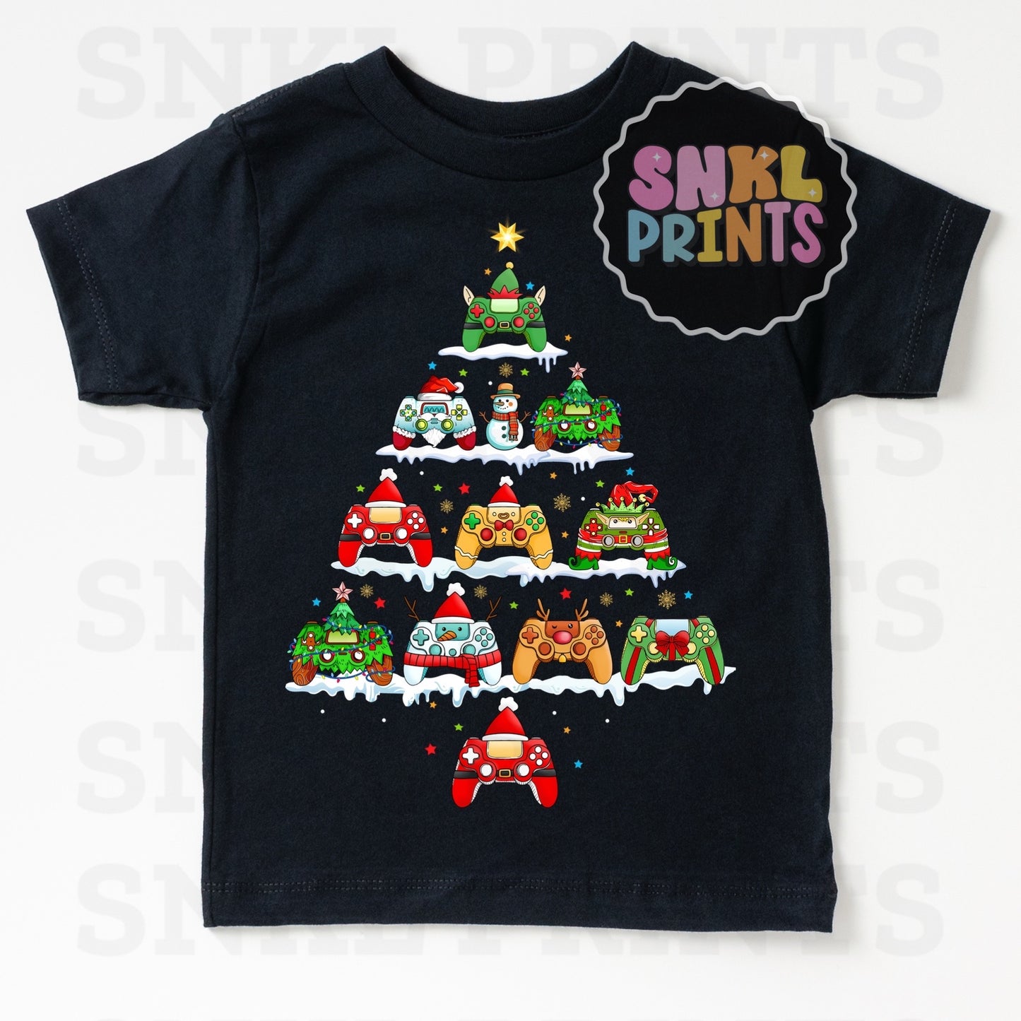 Christmas Things Tree Gamer Tee | Kids & Adult