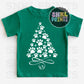 Dog Paws Christmas Tree Tee | Kids & Adult