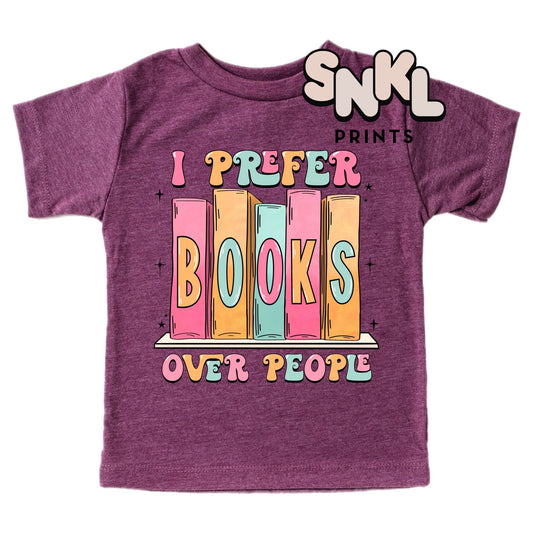 I Prefer Books Over People | Kids - SNKL Prints