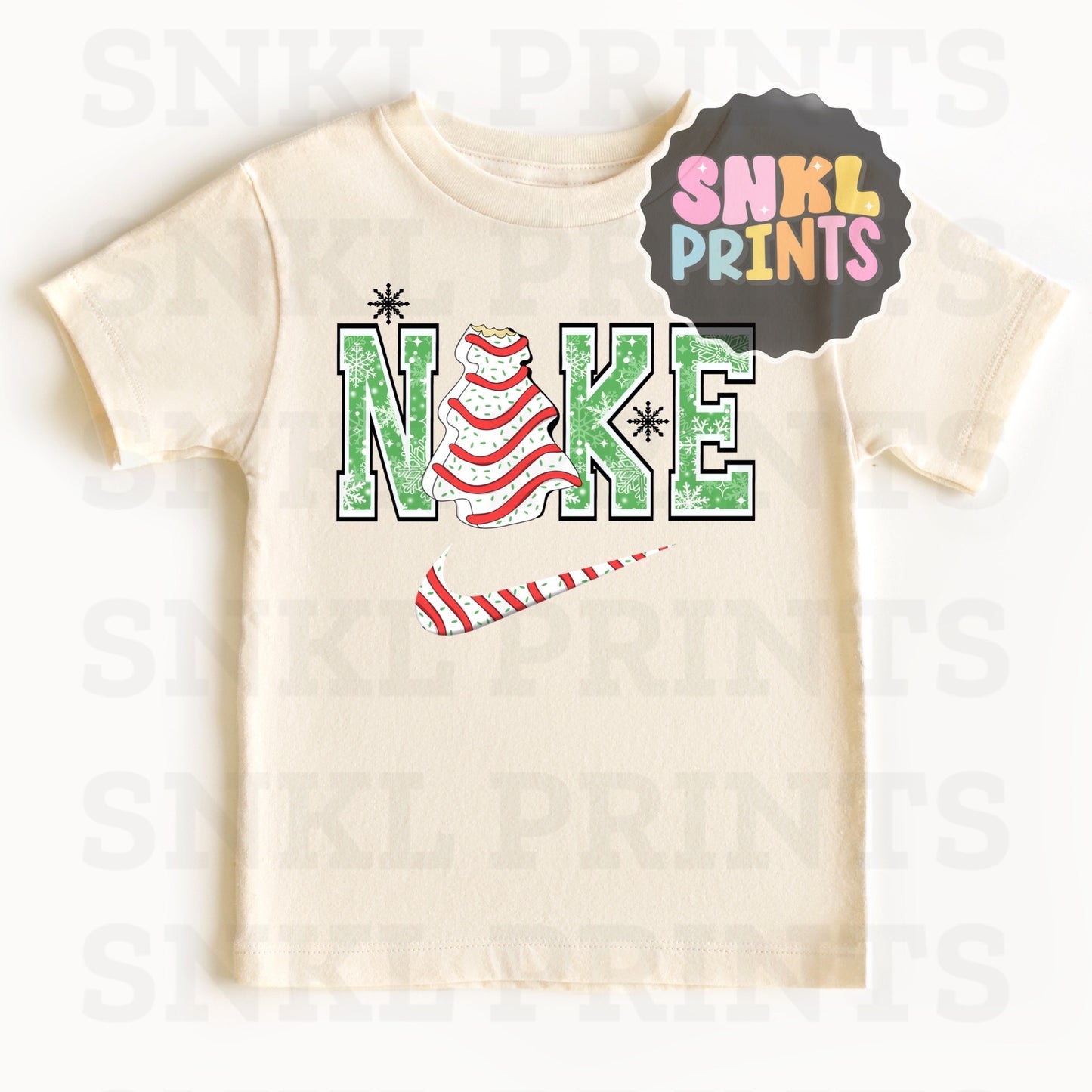 Checkmark Tree Cake Tee | Kids & Adult