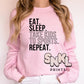 Eat Sleep Take Kids To Sports Repeat Sweatshirt - SNKL Prints