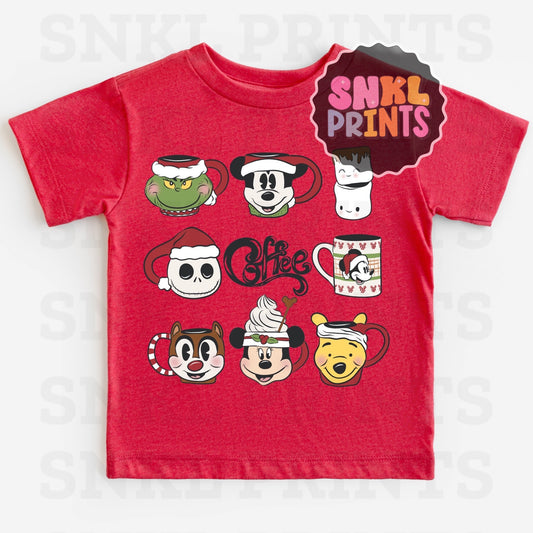 Christmas Cups Tee | Kids & Adult