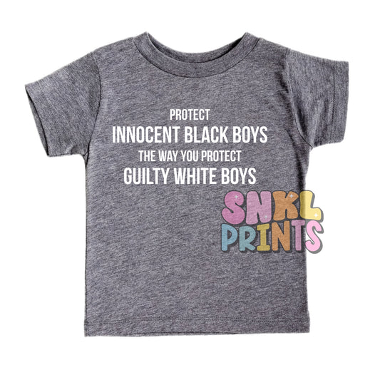 Protect Innocent Black Boys T-Shirt | Kids & Adults