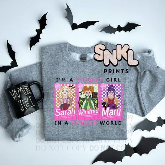 Spooky Girl Sweatshirt - SNKL Prints