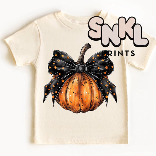 Pumpkin Sparkly Bow | Kids & Adult