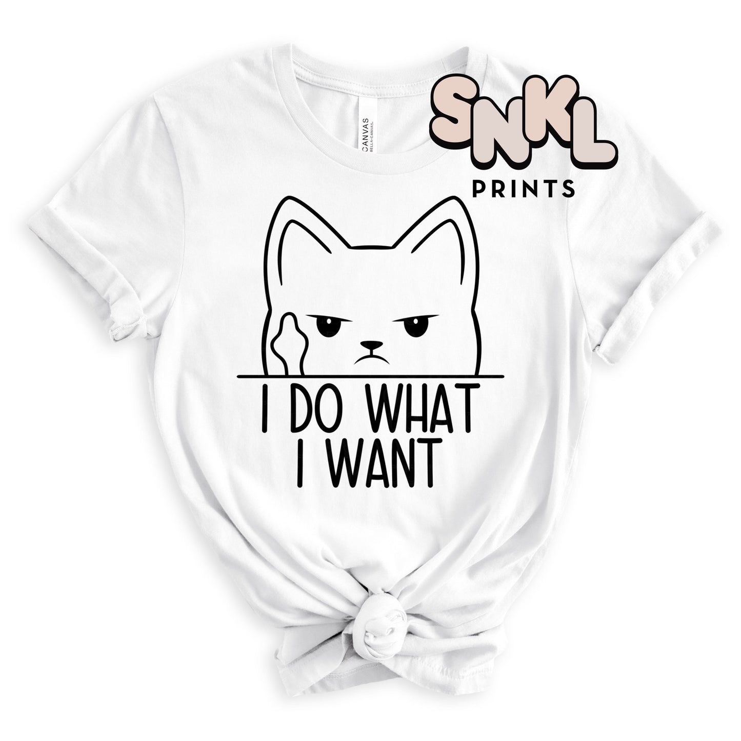 I Do What I Want Cat | Adult - SNKL Prints