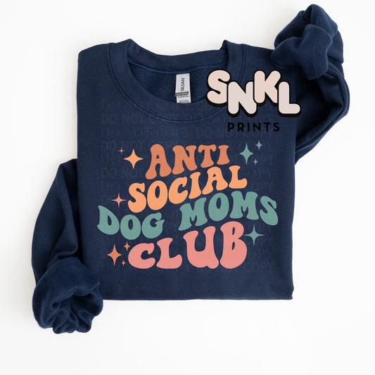 Anti Social Dog Moms Club | Adult - SNKL Prints