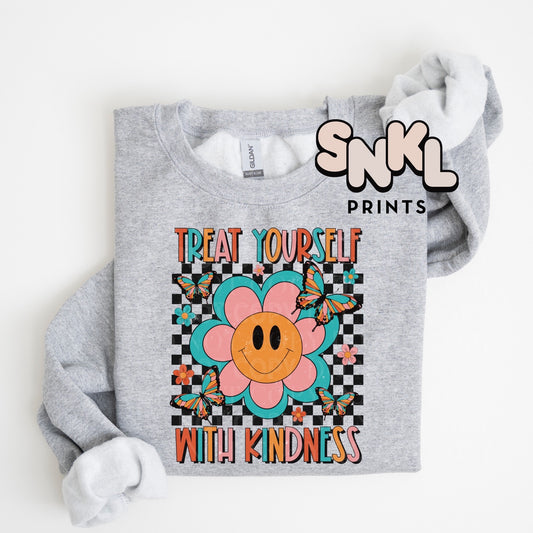 Treat Yourself With Kindess | Adult - SNKL Prints