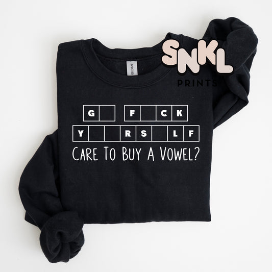 Care to Buy A Vowel? - SNKL Prints