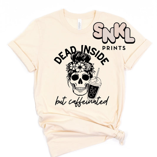 Dead Inside Skeleton Graphic Tee - SNKL Prints