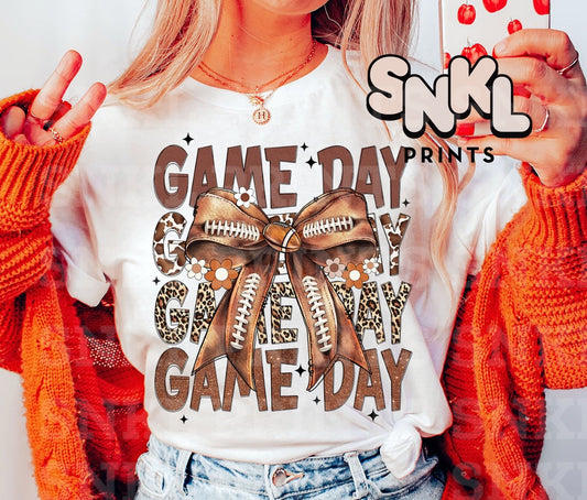 Gameday Bow Kids & Adult Shirt