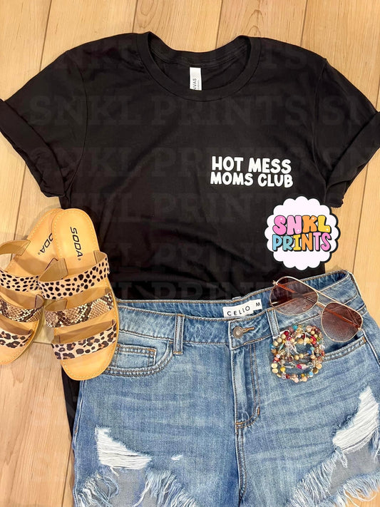 Hot Mess Moms Club Pocket Tee