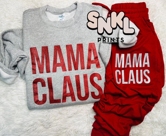 Mama Claus Joggers - SNKL Prints