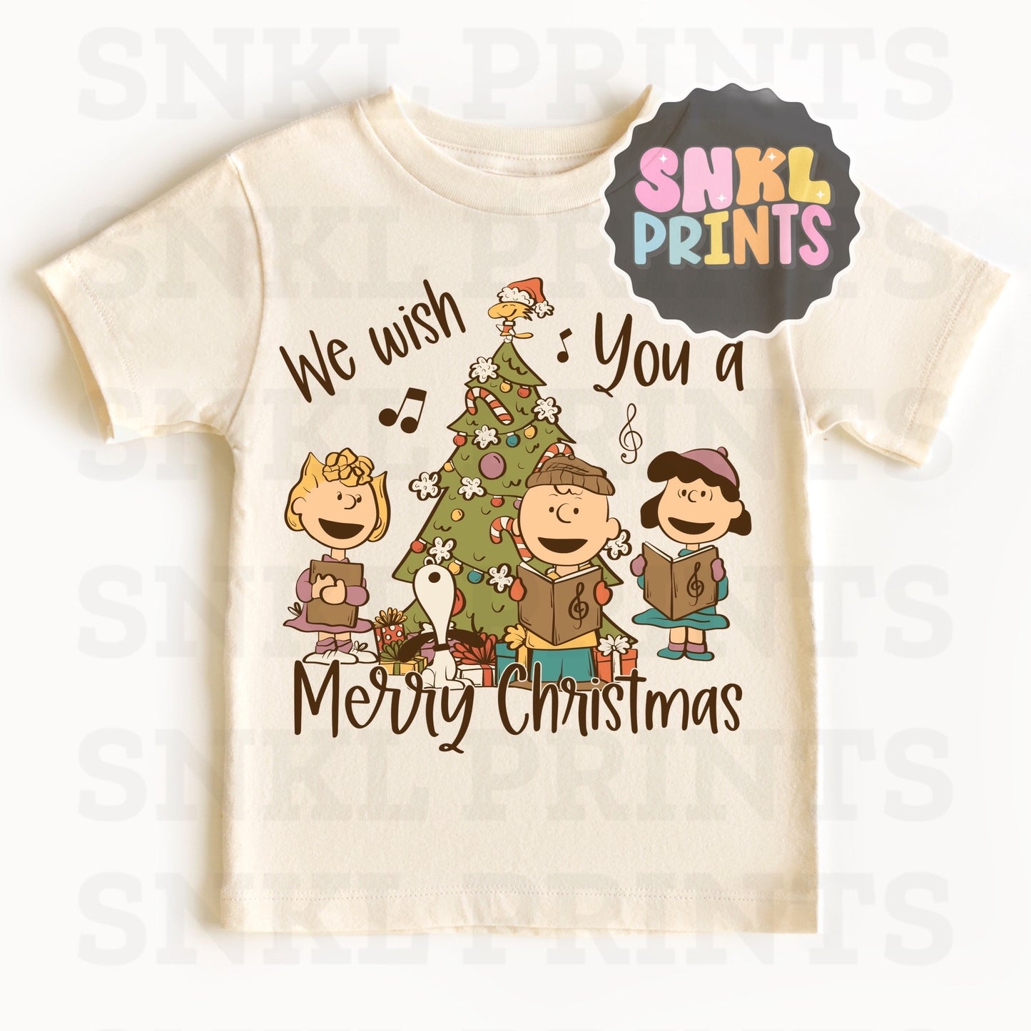 We Wish You A Merry Christmas Tee | Kids & Adult