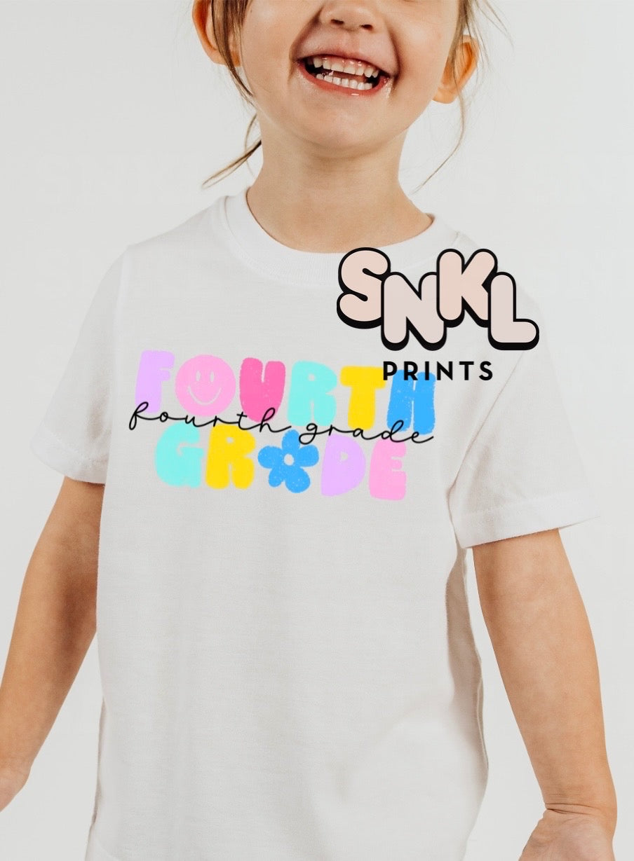 Colorful Grade Level | Kids Shirt