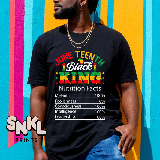 Black King Juneteenth T-Shirt - SNKL Prints