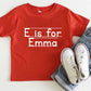 Personalized Letter is For Name | Kids Shirt