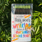 Black Ticonderoga Personalized Pencils 10 pack