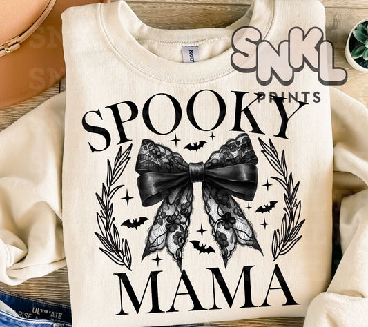 Spooky Mama Lace Bow Shirt & Sweatshirt | Adult