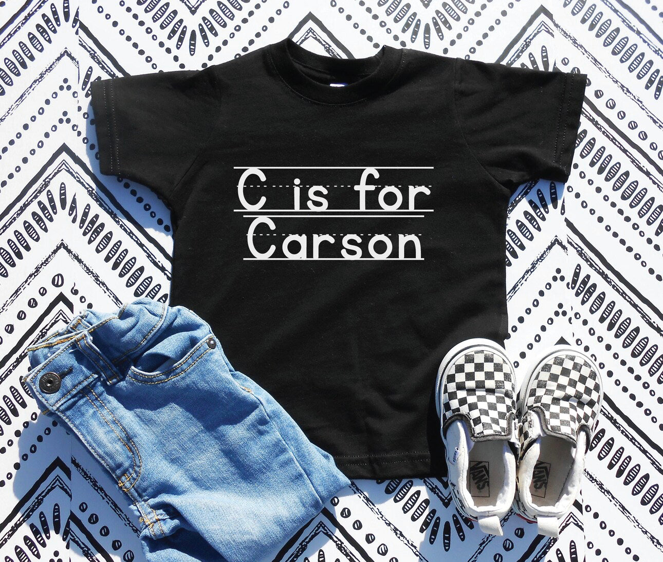 Personalized Letter is For Name | Kids Shirt