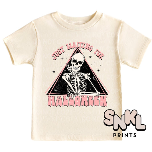 Just Waiting for Halloween Graphic Tee - SNKL Prints