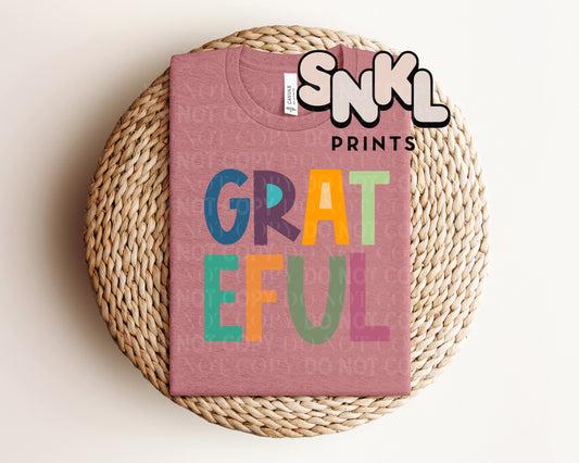 Grateful Graphic Tee - SNKL Prints